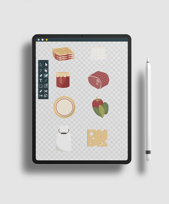 grafiche personalizzate icone