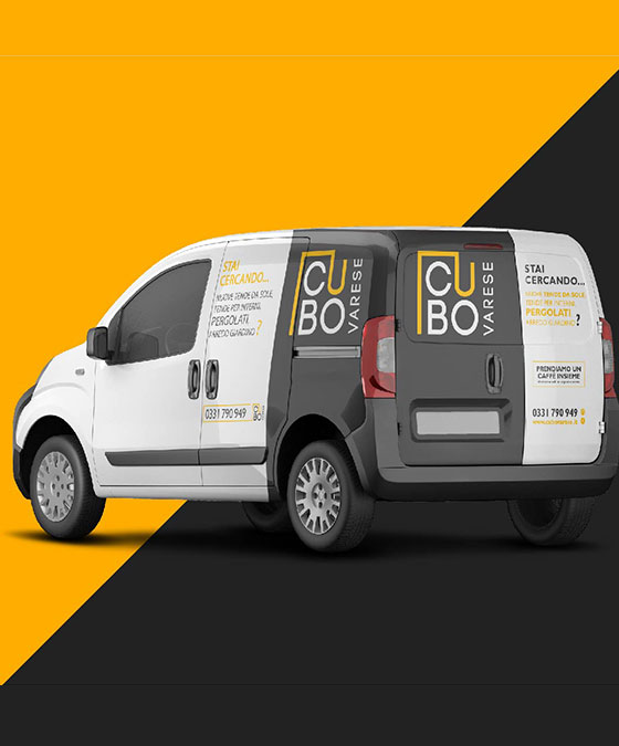 Grafica personalizzata furgone con logo