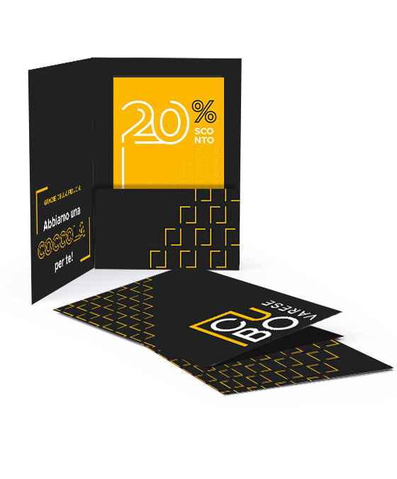 Coupon sconto con grafica personalizzata