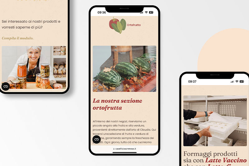 Una vetrina online per Caseificio Sommese