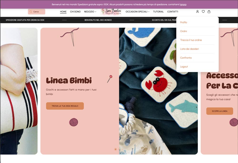 Sviluppo sito web e-commerce