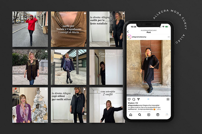 Lo shop online di un marchio di moda curvy